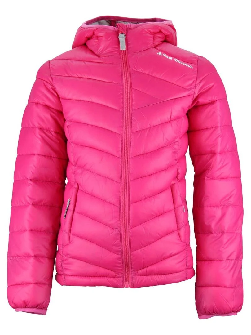 Doudoune fine fille GANSEO PEAK MOUNTAIN Rose fushia