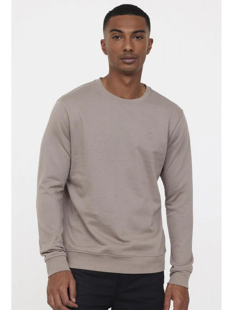 Lee Cooper Sweatshirt manches longues coton regular EDIE Taupe