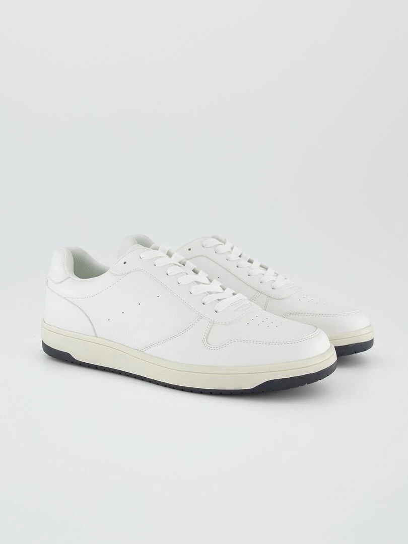 Baskets de ville basses blanc