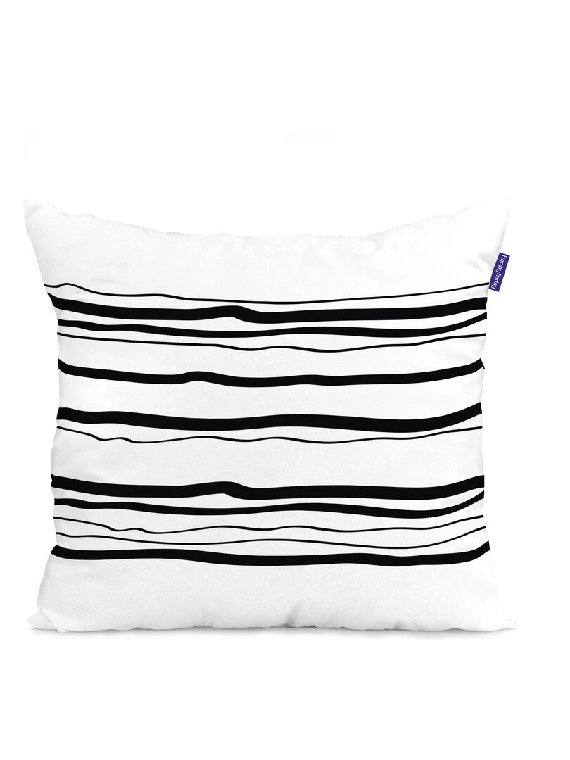 Coussin Camping "Happyfriday"   Blanc