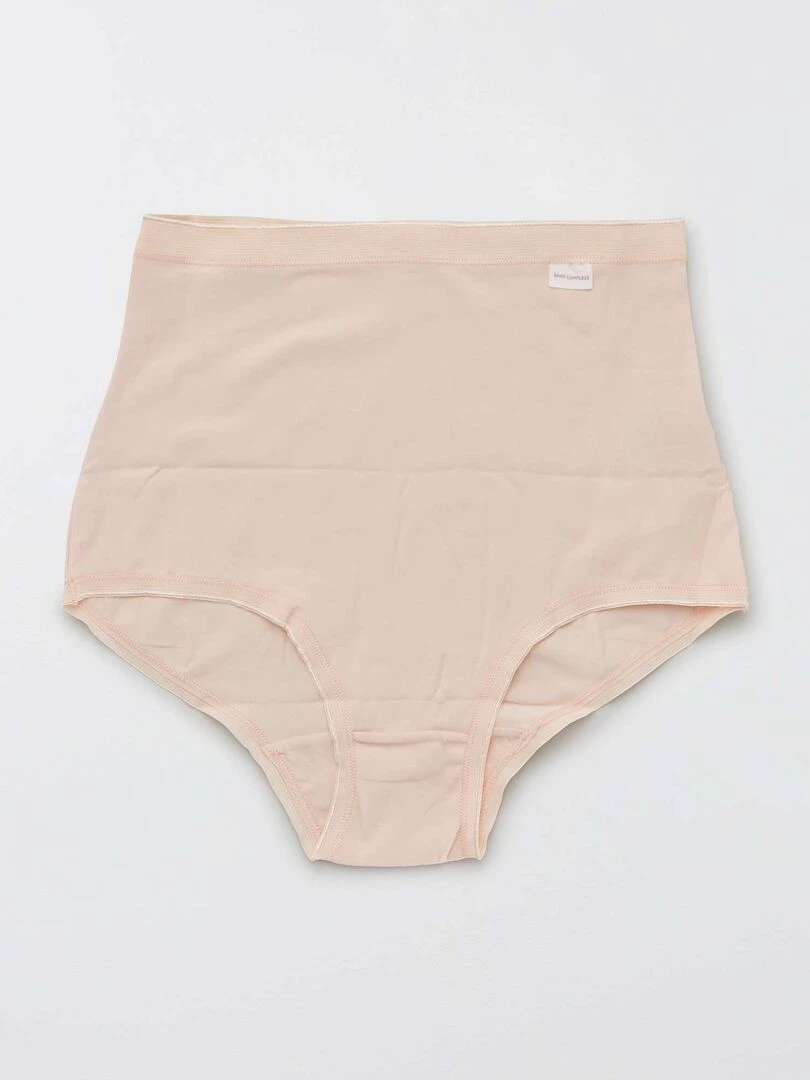 Lot 3 culottes taille haute 'Sans Complexe'   Rose