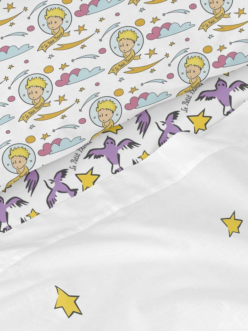 Parure de lit 2 pièces Ses amis "Happyfriday"   Blanc