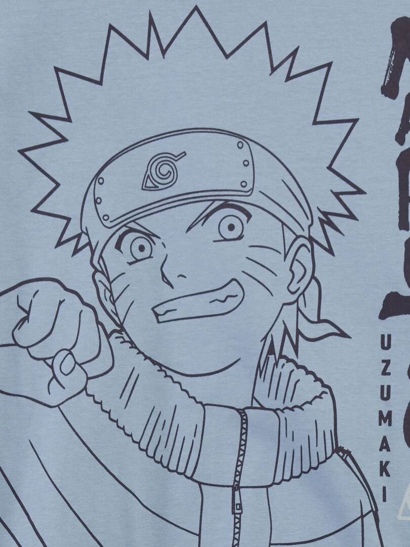 Ensemble de pyjama t shirt + short 'Naruto' 2 pièces Bleu