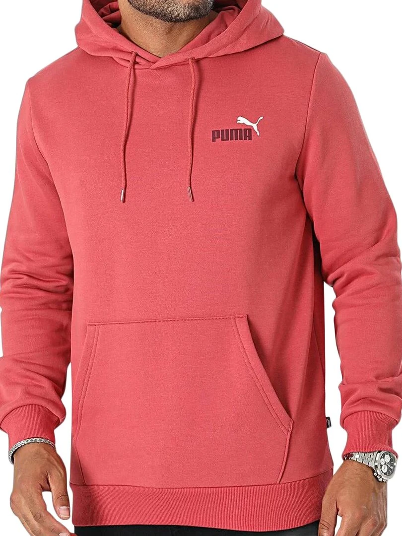 Sweat Capuche Puma Ess + 2 Col Small Logo Rouge