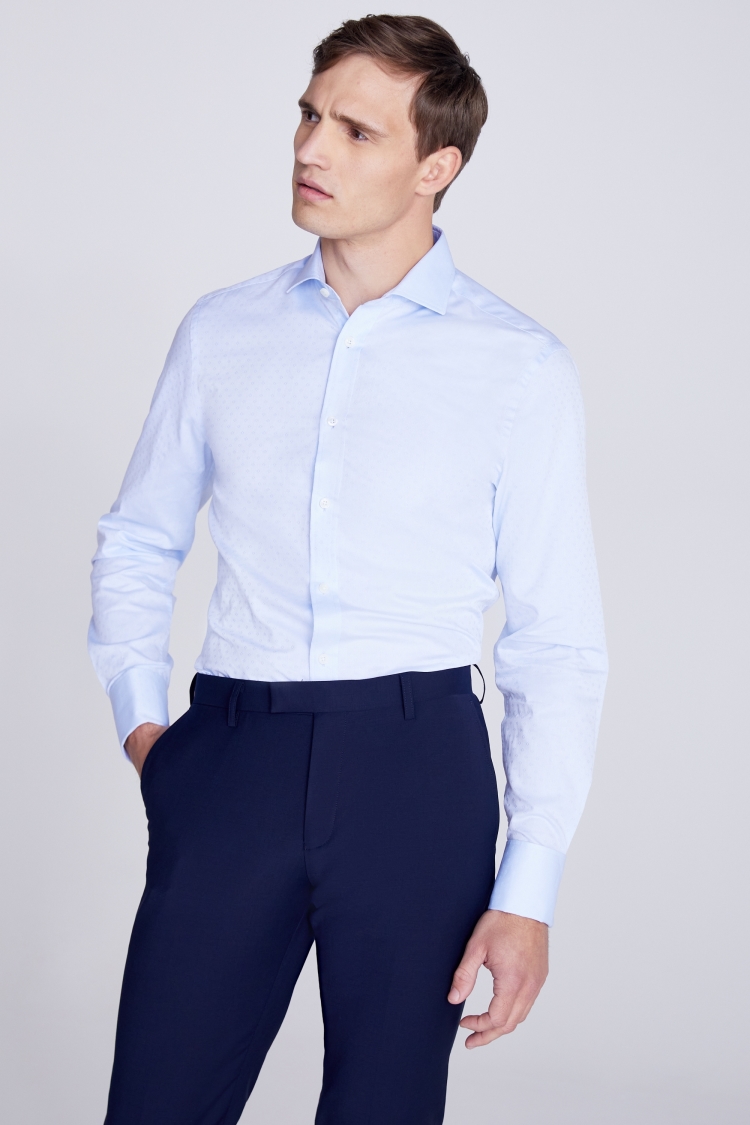 Tailored Fit Sky Stripe Shirt   Buy Online at Moss