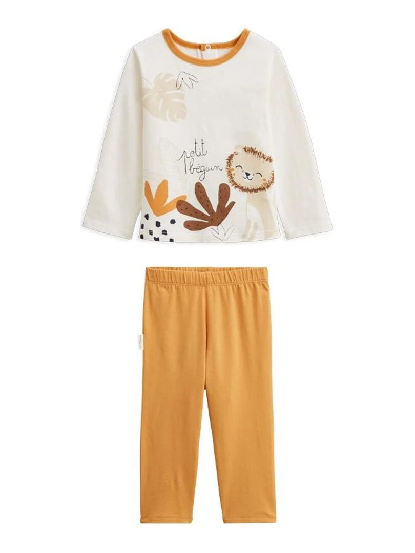Pyjama bébé 2 pièces Amazonia Moutarde