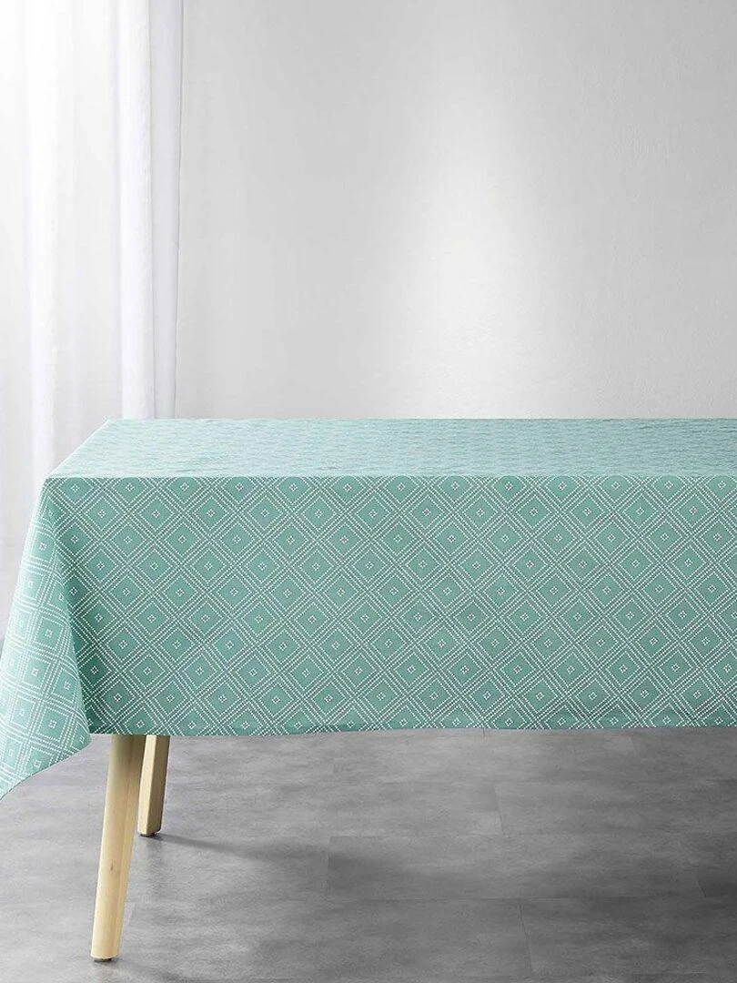 Nappe rectangulaire Idylle   Vert jade