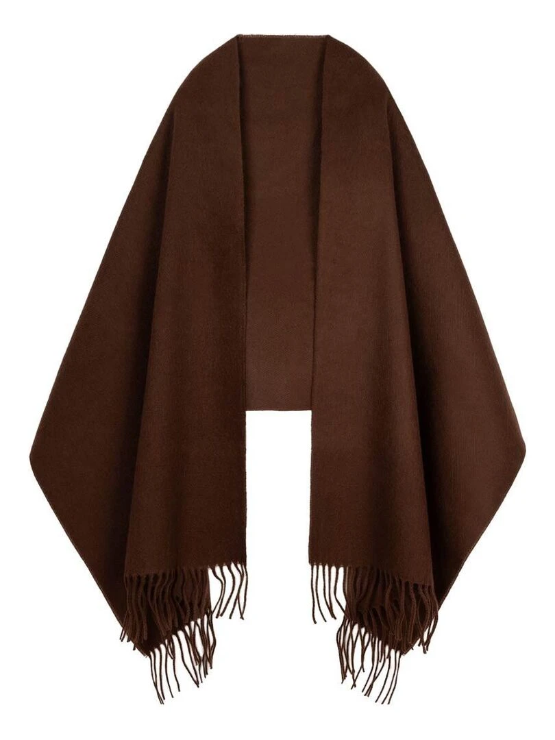 Châle Fely Fabriqué en France Marron