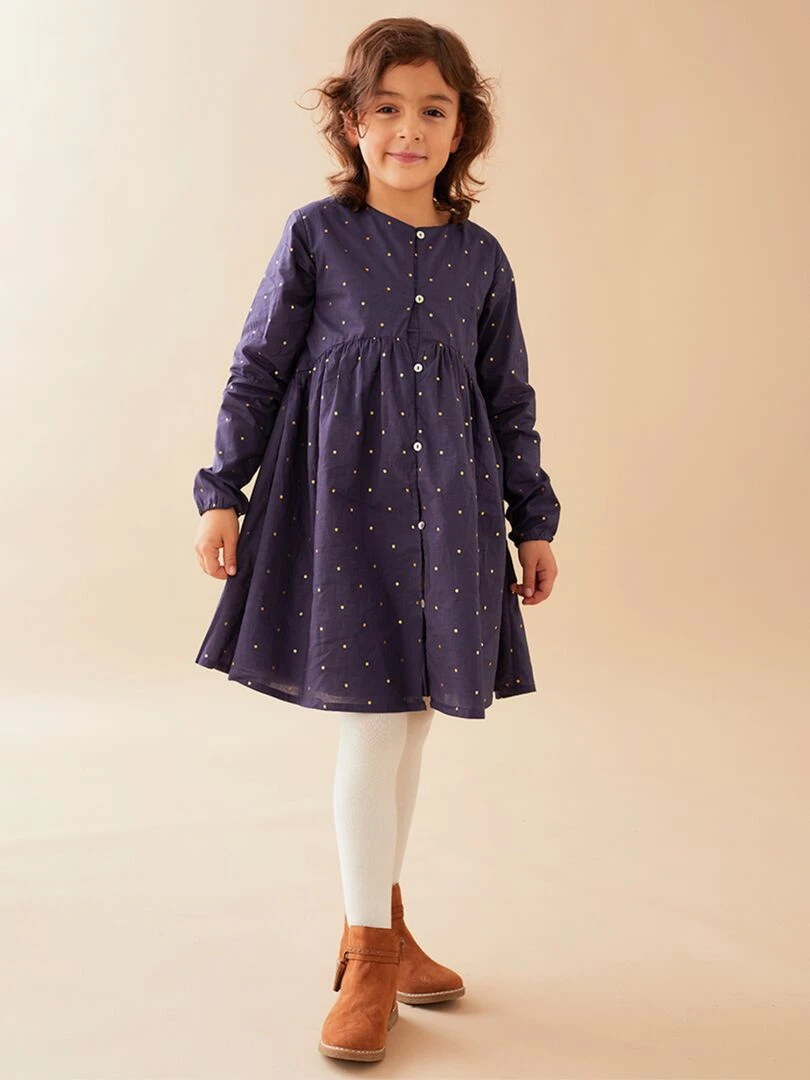 Robe à pois Noukie's Bleu