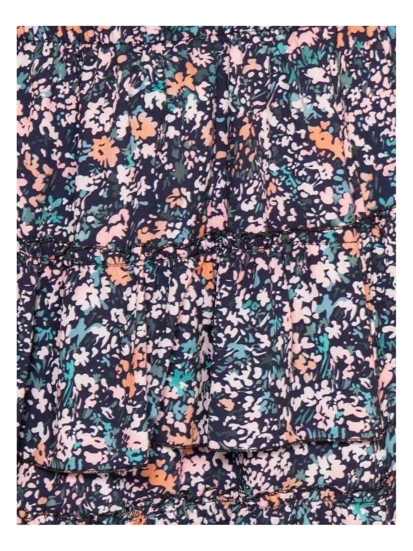 Jupe courte motifs XARRY   Bleu marine