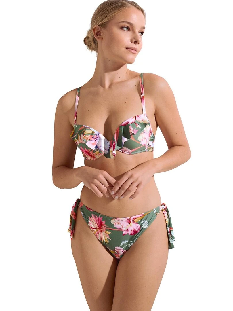 Bas maillot slip de bain à nouettes Rimini   Vert
