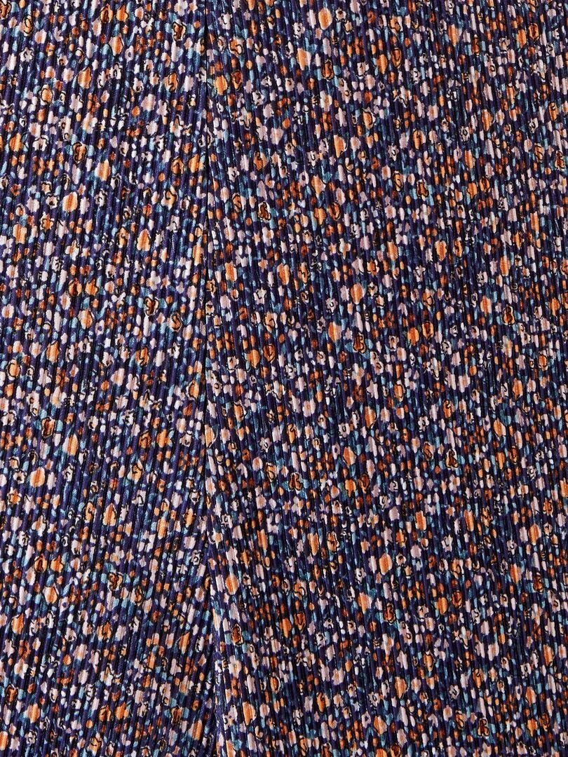 Jupe plissée évasée   Damart   Bleu marine