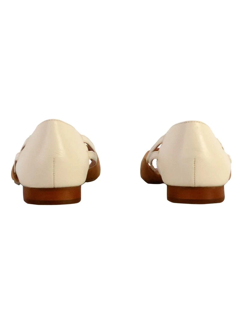 Sandale Plate Cuir Emilie Karston Luciane   Marron
