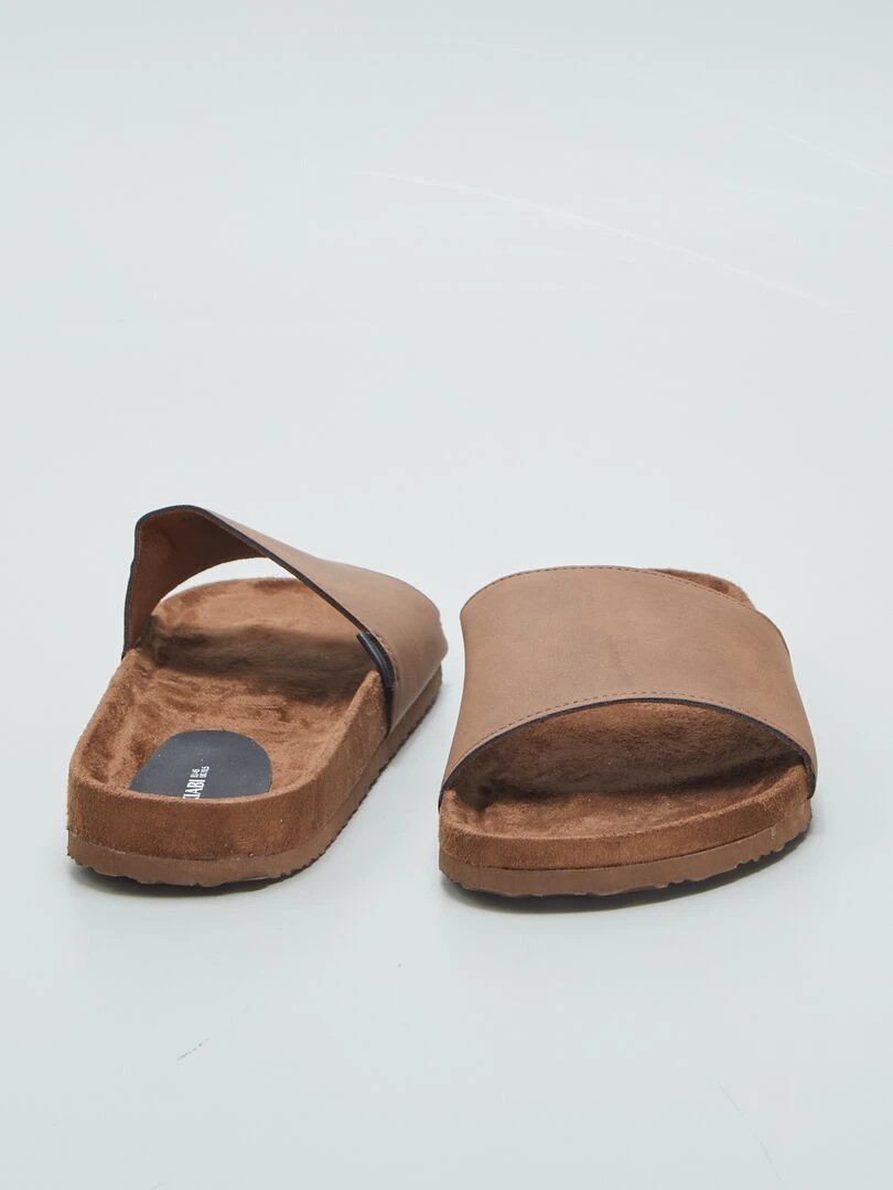 Chaussons mules   Marron
