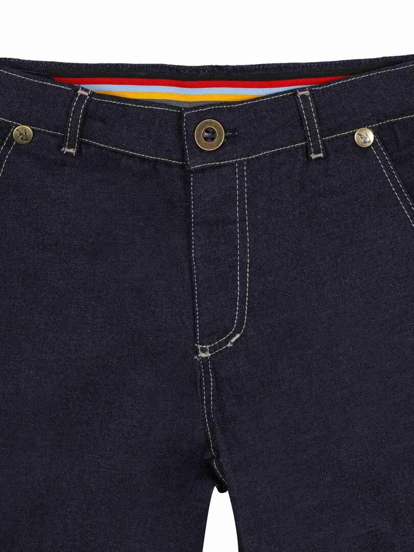 Jeans Garçon  Coupe Chino   Bleu Foncé  SAINCLAIR   'LA FAUTE A VOLTAIRE'   Bleu foncé
