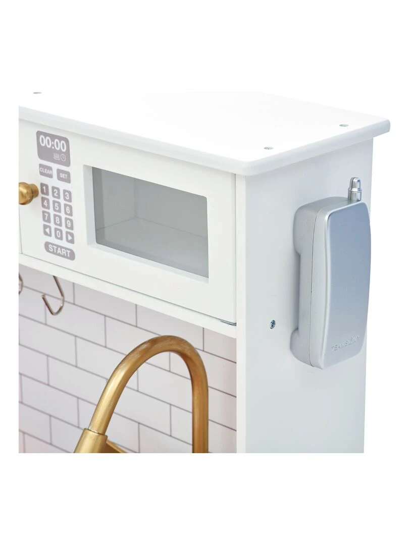 Cuisine enfant en bois dinette fille garçon mixte blanc Teamson Kids TD 12679C   N/A