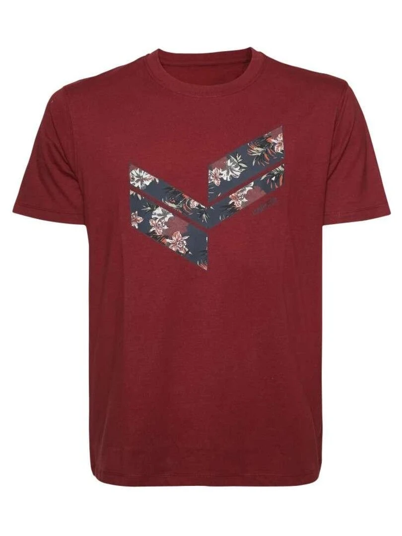 KAPORAL T shirt coton col rond Bordeaux