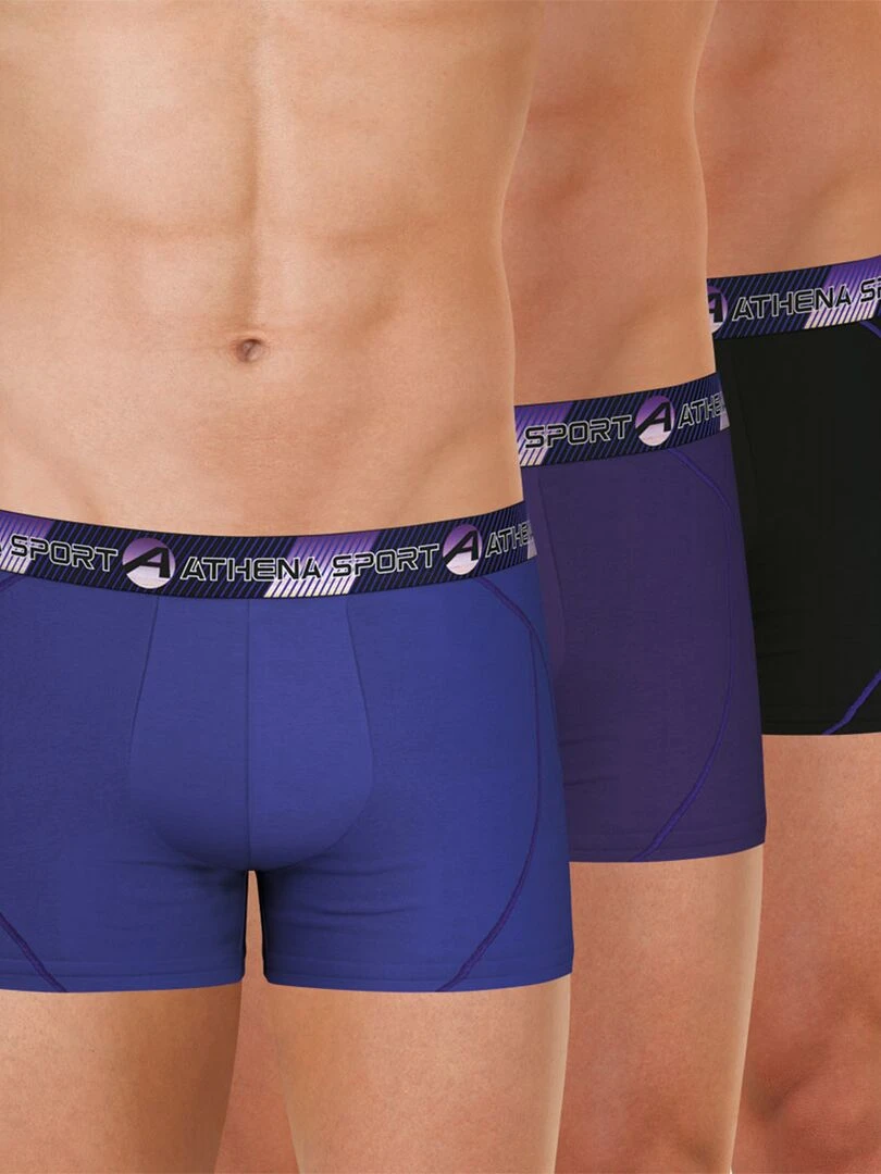 Lot de 3 boxers homme Training Violet