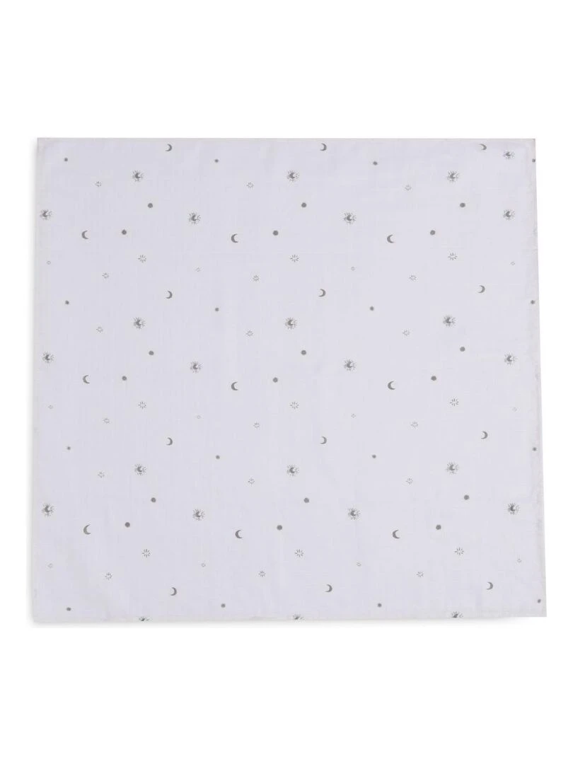 Lot De 3 Langes En Coton Stargaze Leaf Green (70 X 70 Cm)   Blanc Kaki
