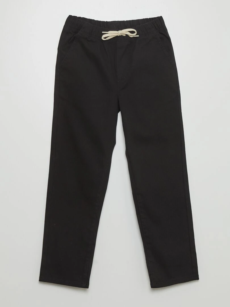 Pantalon esprit 'jogger' Noir