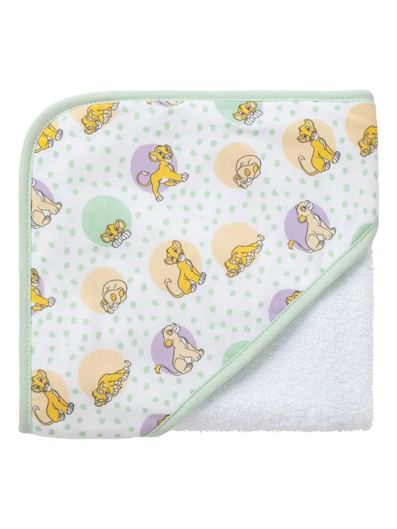 Cape de bain en éponge Roi Lion Cosy Time Vert tilleul