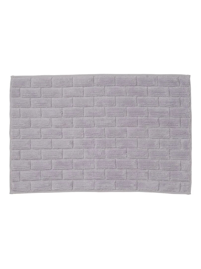 Guy Levasseur Tapis de bain en coton uni gris Gris