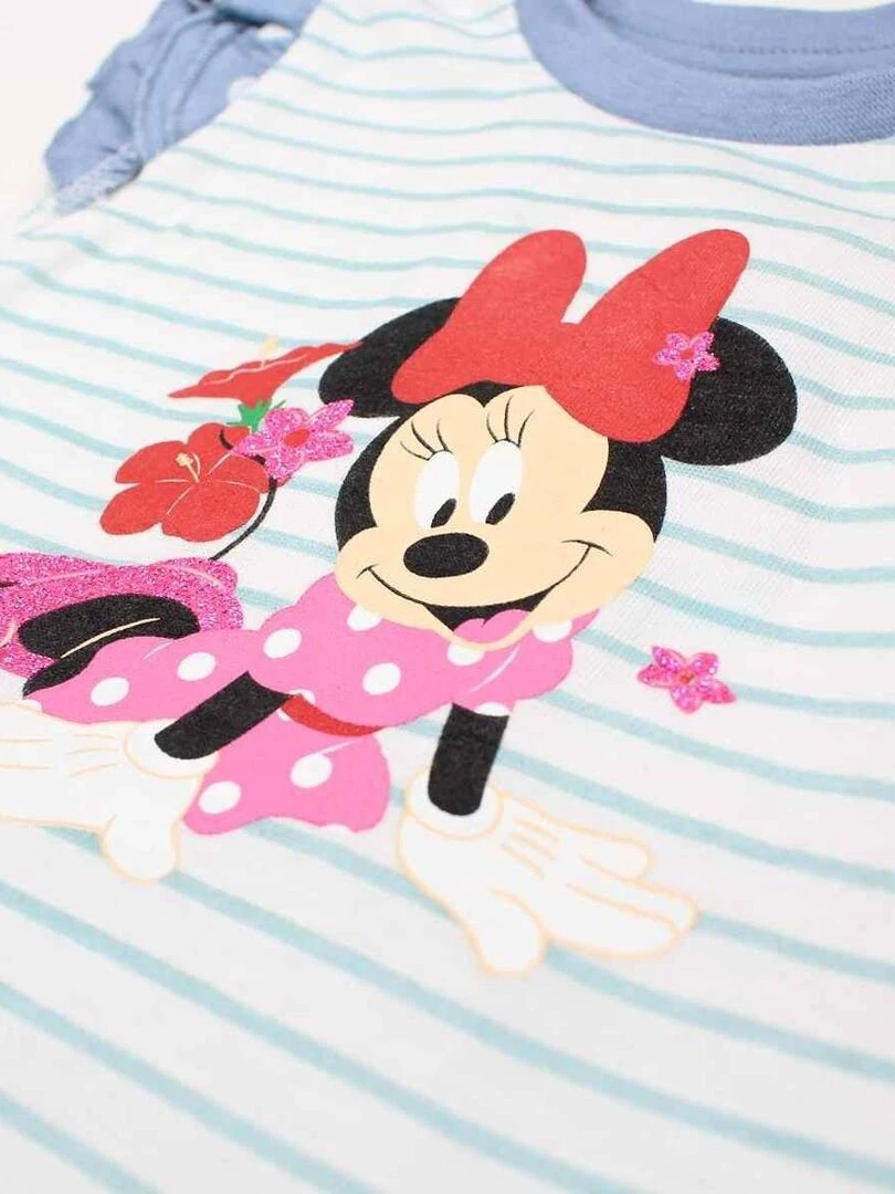 Disney   Ensemble T shirt legging bébé fille Imprimé Minnie   Bleu