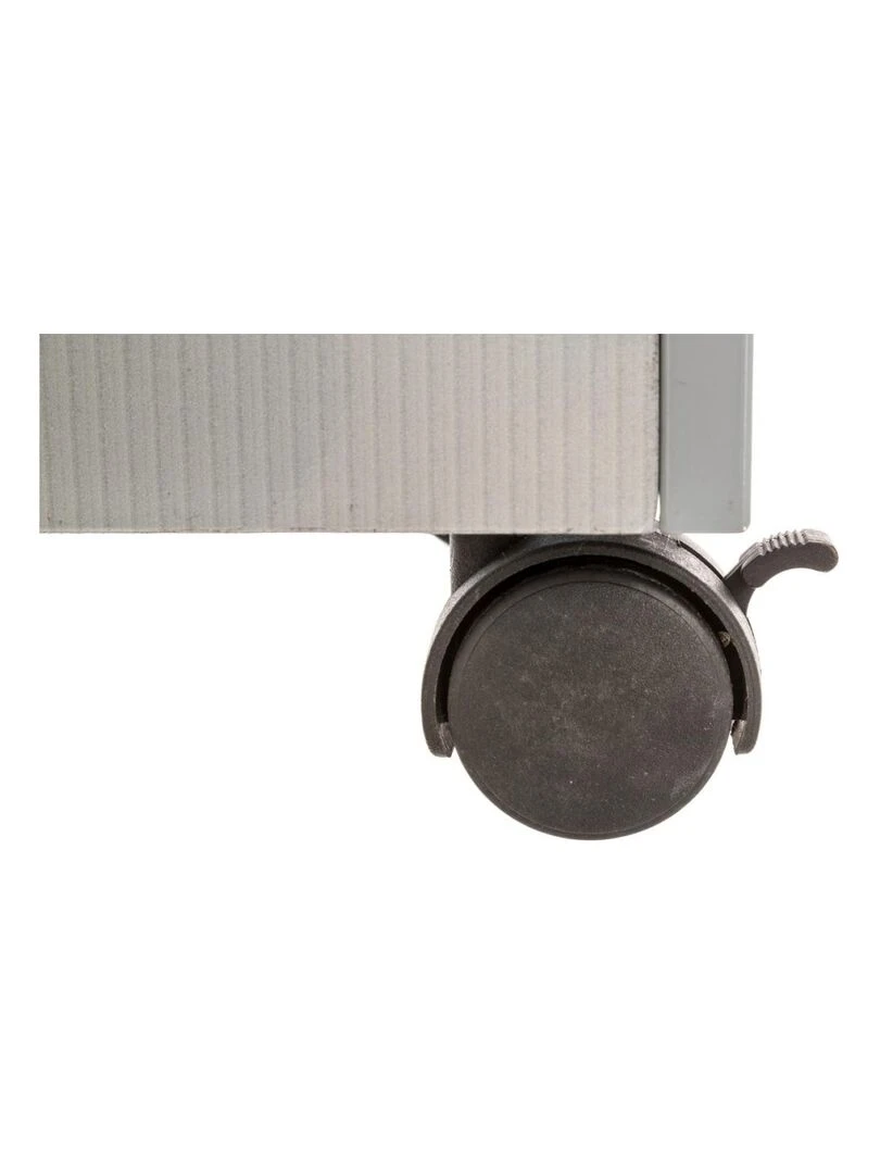 Coffre de rangement à roulettes gris Gris