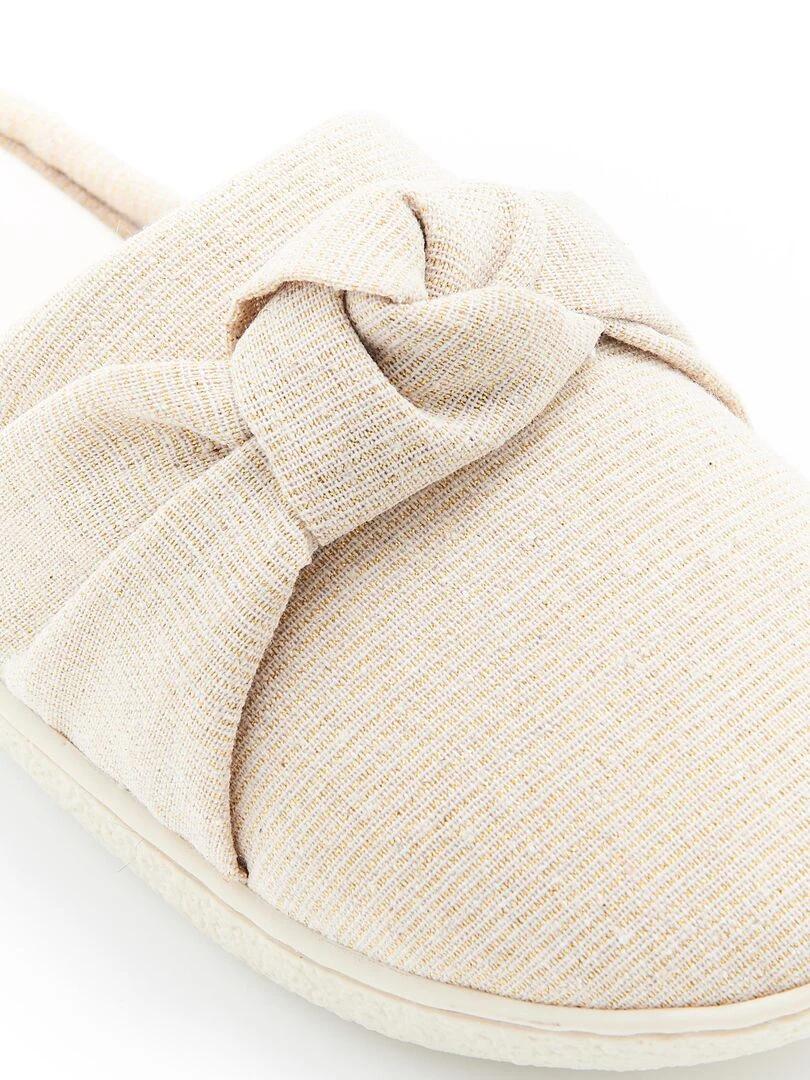 Mules à mémoire de forme   Damart   Beige foncé