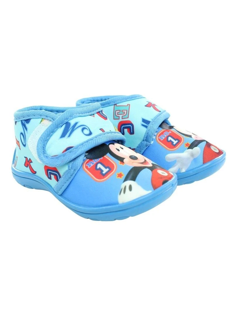 Disney Chaussons garçon imprimé Mickey Bleu