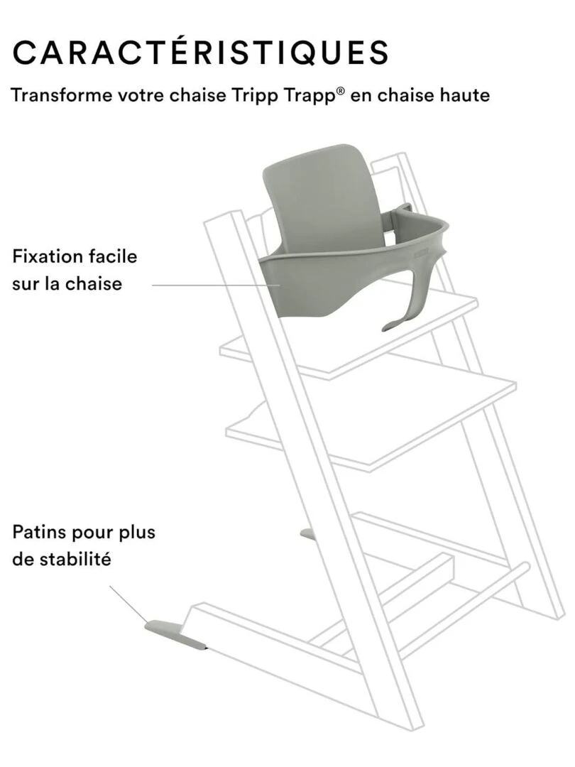 Baby set vert glacier pour chaise Tripp Trapp (Glacier Green) Vert