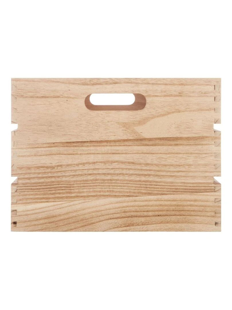 Ensemble de 6 caisses cagettes facto naturel Beige