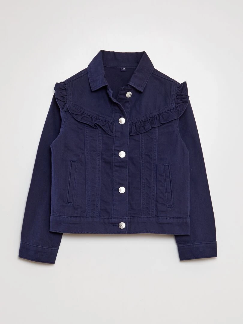 Veste en jean avec volants Marine