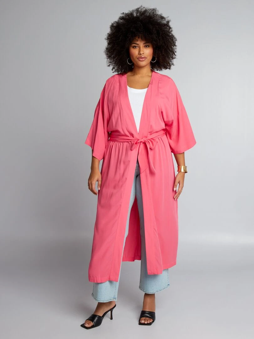 Kimono long Rose