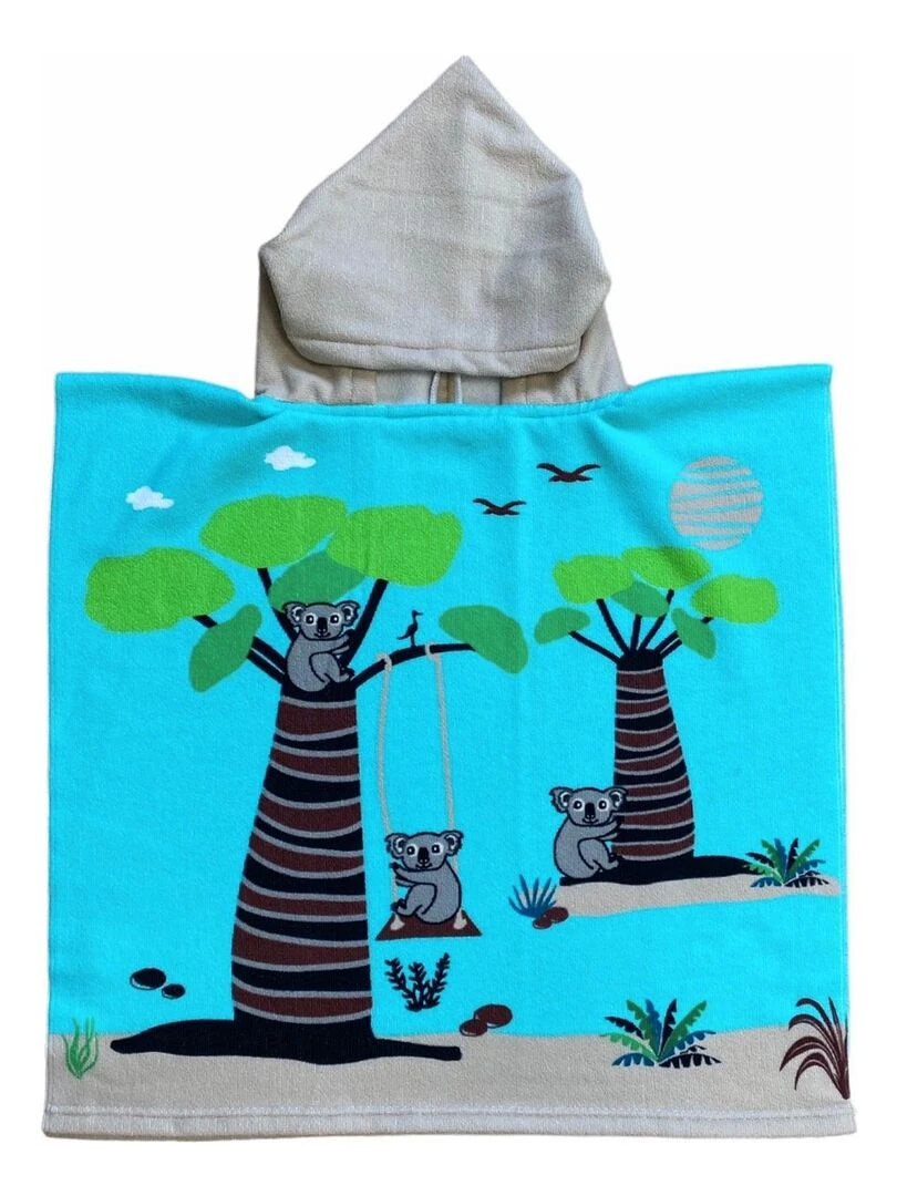 Poncho de bain microfibre Swing 60x120 250 g/m² Vert clair