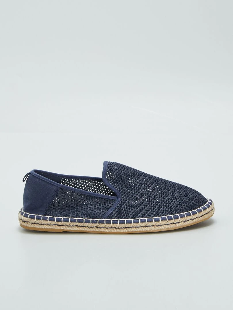 Espadrilles ajourées Bleu
