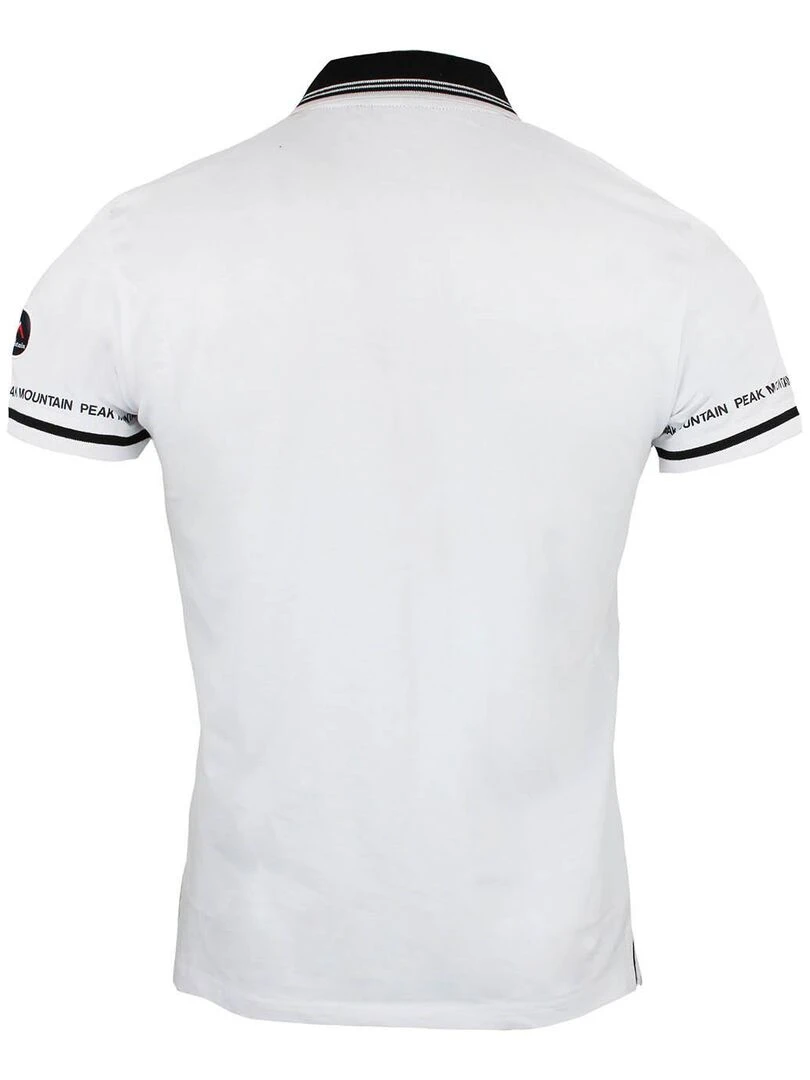Polo manches courtes homme CROMA PEAK MOUNTAIN Blanc