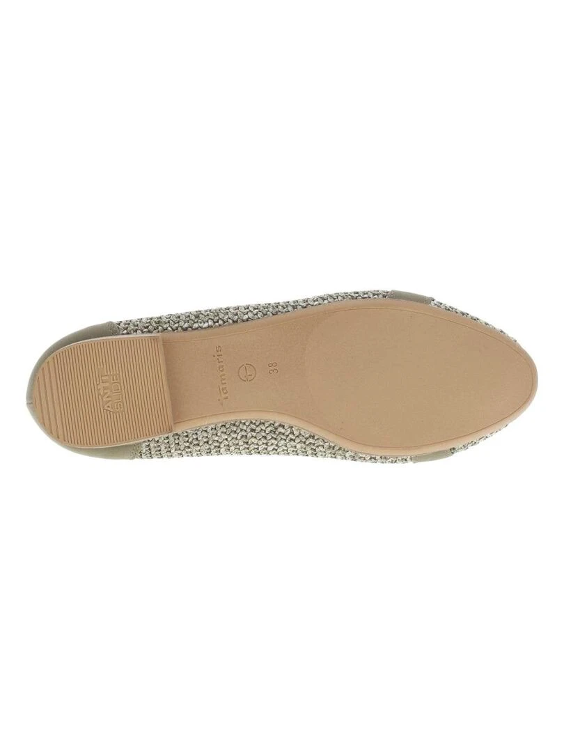 TAMARIS   Ballerines talon plat   Kaki
