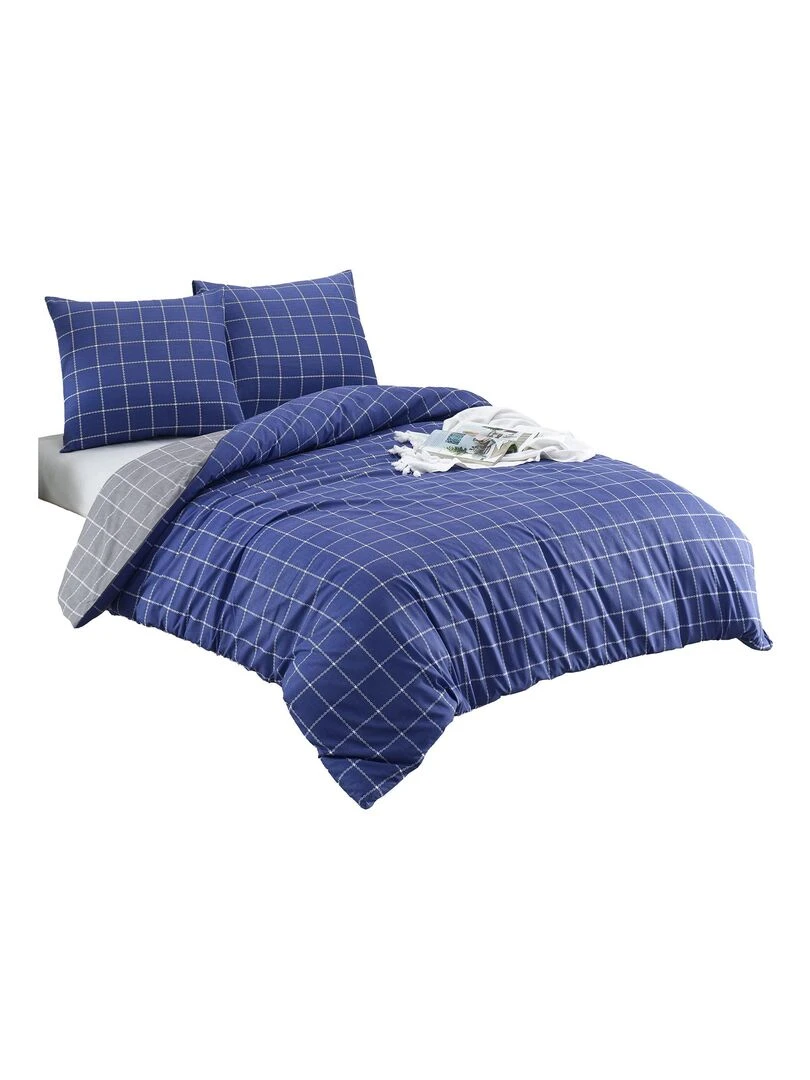 Parure de lit TRENDY Bleu Bleu