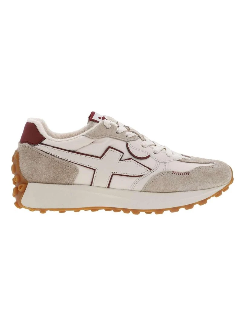 TAMARIS Baskets basses cuir Ecru