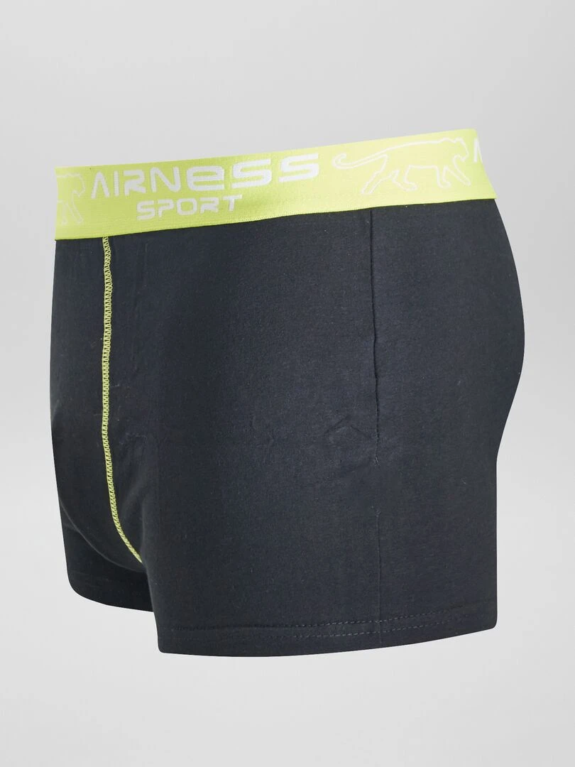 Lot de 3 boxers 'Airness' avec ceinture   Noir