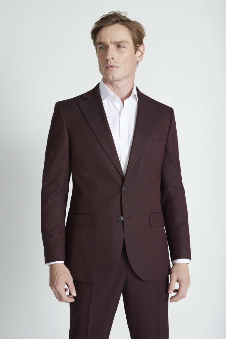 Slim Fit Ink Houndstooth Dress Jacket   Buy Online at Moss