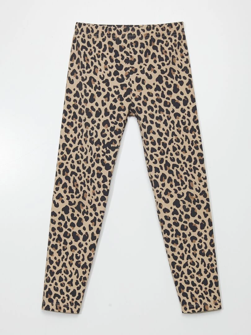 Legging de sport en néoprène imprimé léopard Léopard