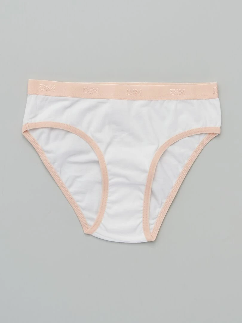Lot de 5 culottes Les Pockets de 'DIM'   Rose/blance
