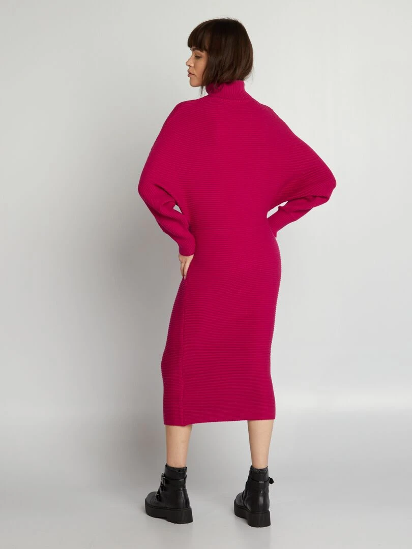 Robe pull longue   Rouge