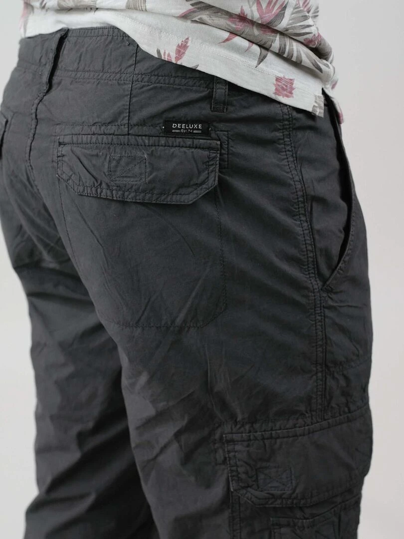 Bermuda homme en popeline 'Deeluxe'   gris anthracite