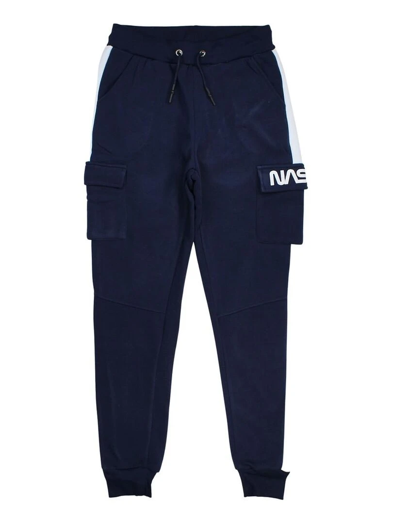 Nasa Pantalon De Jogging homme imprimé logo Bleu marine