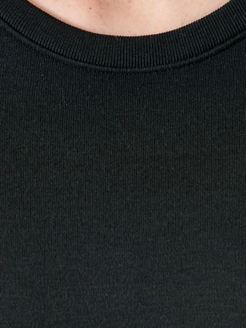 T shirt manches courtes molleton gratté Thermolactyl Damart Noir