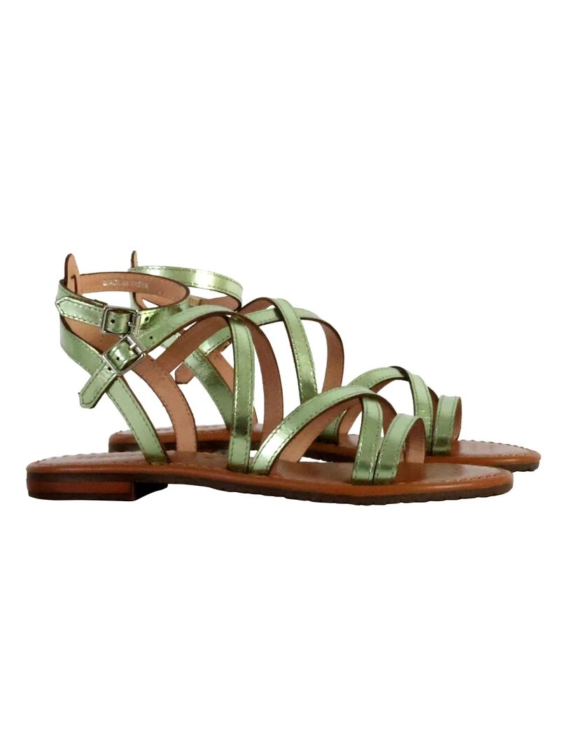 Sandales Cuir Geox Sozy   Marron