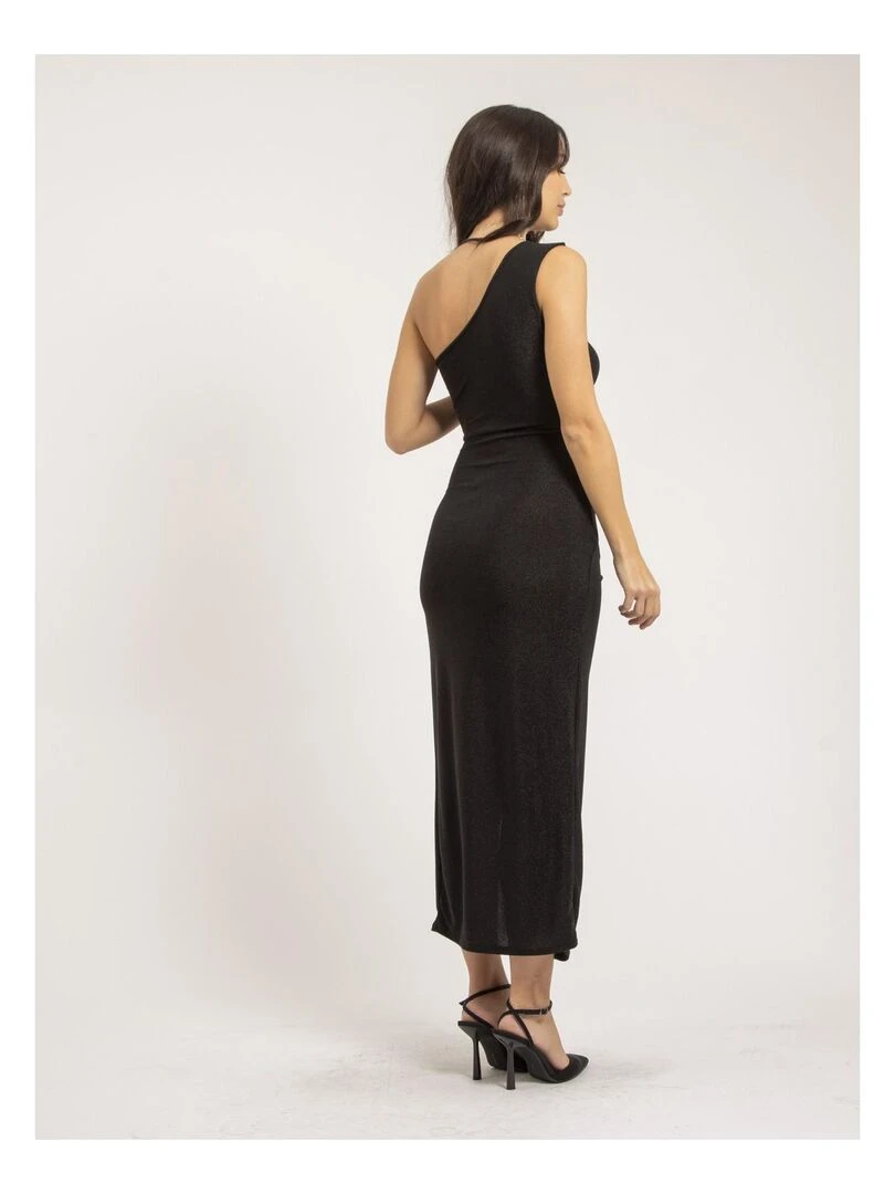 Robe longue paillettes IPOLINA Noir